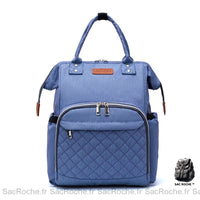 Sac à couche matelassé tendance - modèle Bleu - Sac Roche ™