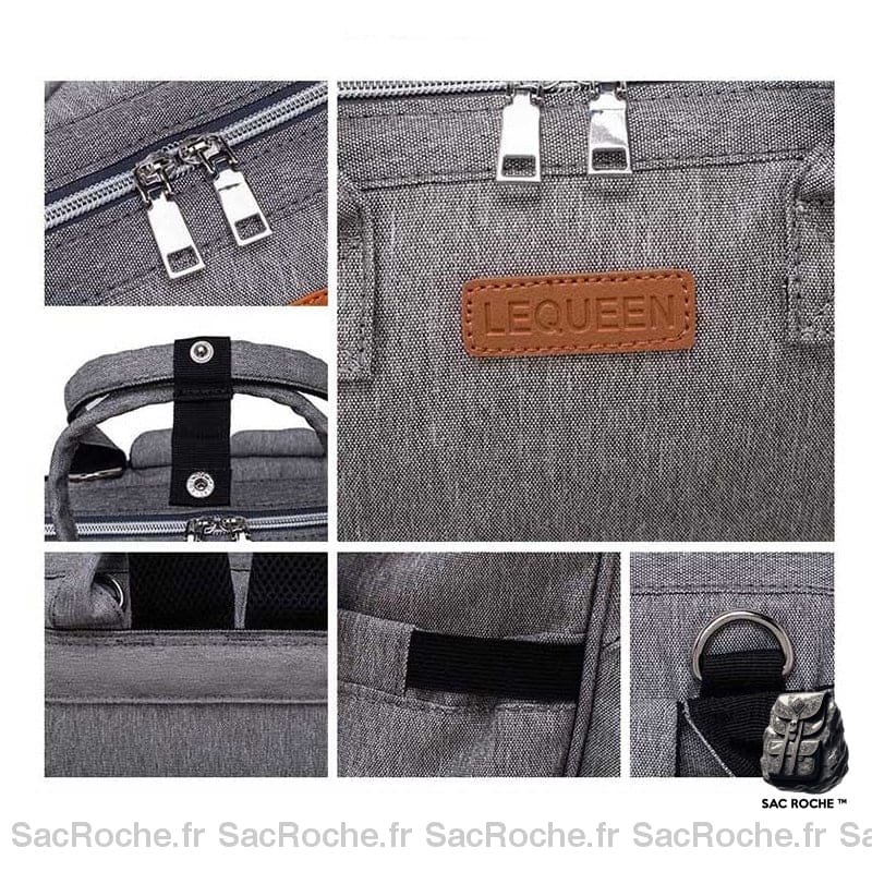 Sac À Couche Matelassé Tendance Dos Bébé