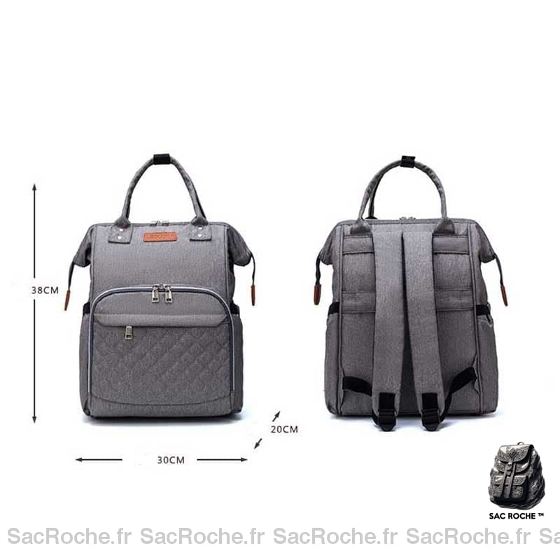 Sac À Couche Matelassé Tendance Dos Bébé