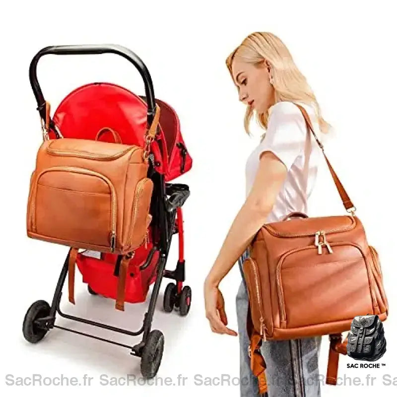 Sac À Couches Bébé 7 En 1 Dos