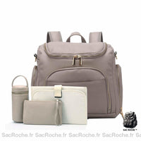 Sac à couches bébé 7 en 1 - modèle Gris - Sac Roche ™