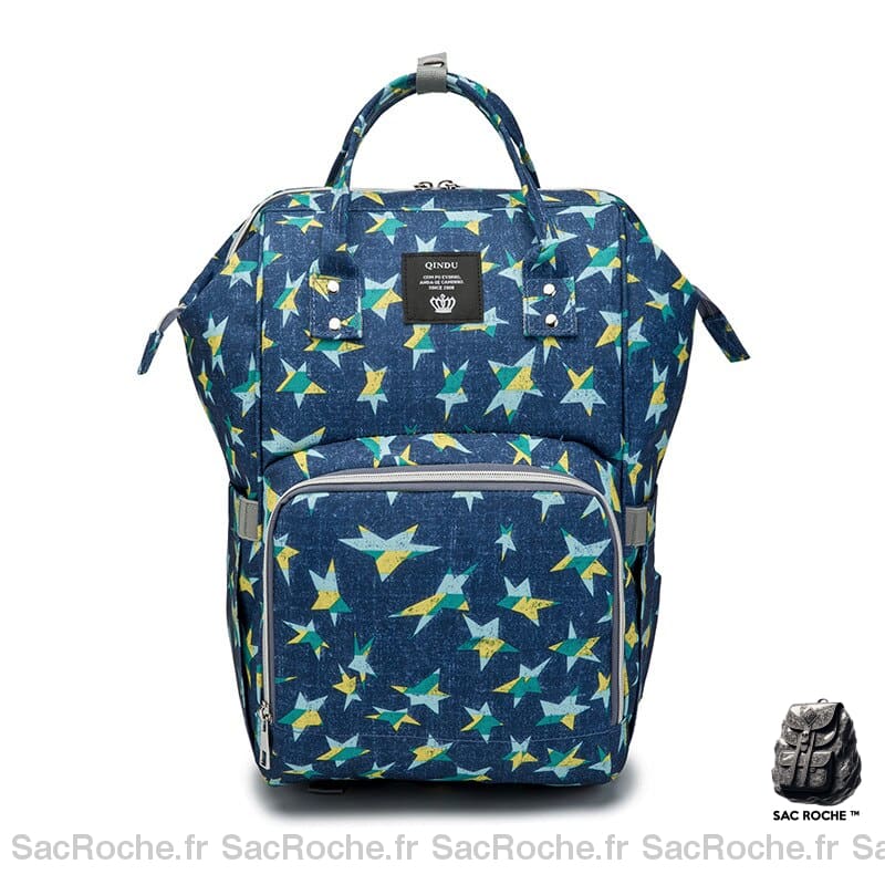 Sac à couches grande capacité pour bébé - Bleu - Couche Sac