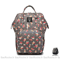 Sac à couches bébé grande capacité - modèle Gris - Sac Roche ™