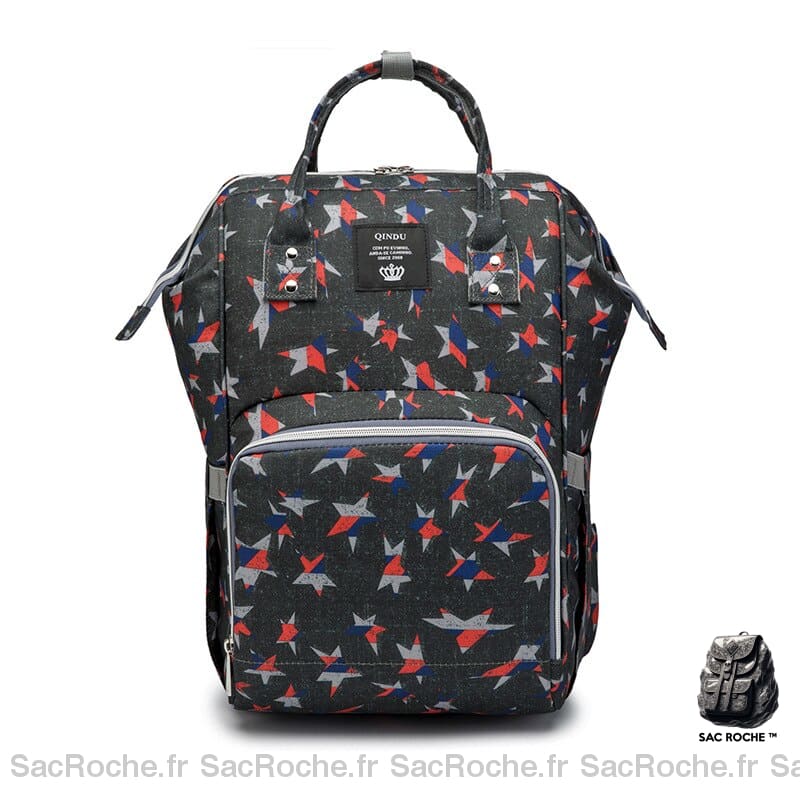 Sac à couches grande capacité pour bébé - Noir - Sac à main Sac à dos