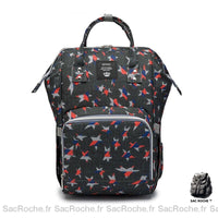 Sac à couches bébé grande capacité - modèle Noir - Sac Roche ™