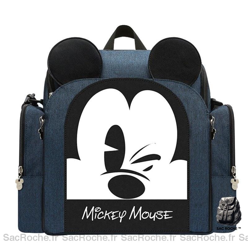 Sac à couches Mickey pour bébé - Bleu - Couche Sac à langer