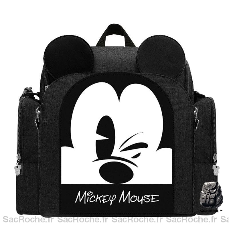Sac à couches Mickey pour bébé - Noir - Couche Sac à langer