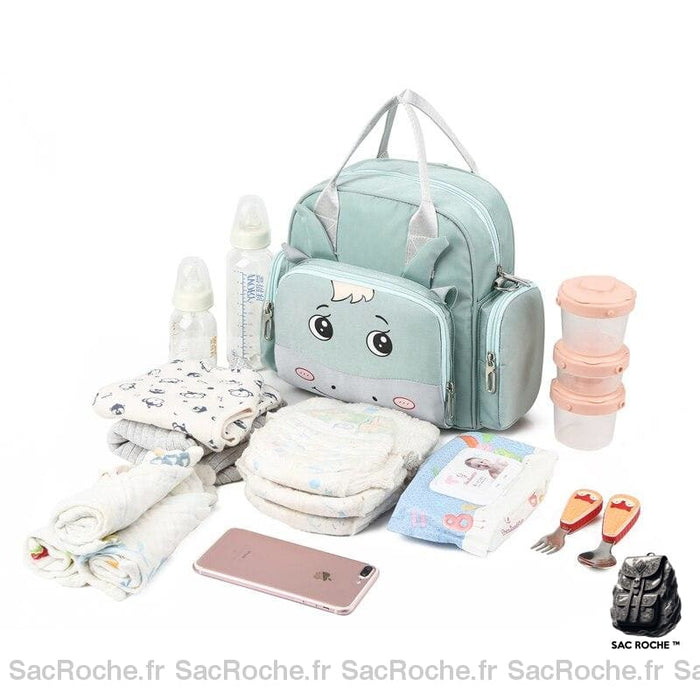 Sac À Couches Dessin Animé Maman Dos Bébé