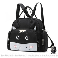 Sac à couches dessin animé maman - modèle Noir - Sac Roche ™