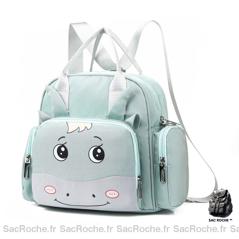 Mini sac à couches dessin animé pour maman - Vert - Sac à main Sac