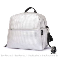 Sac à couches fashion pour maman - modèle Argenté - Sac Roche ™
