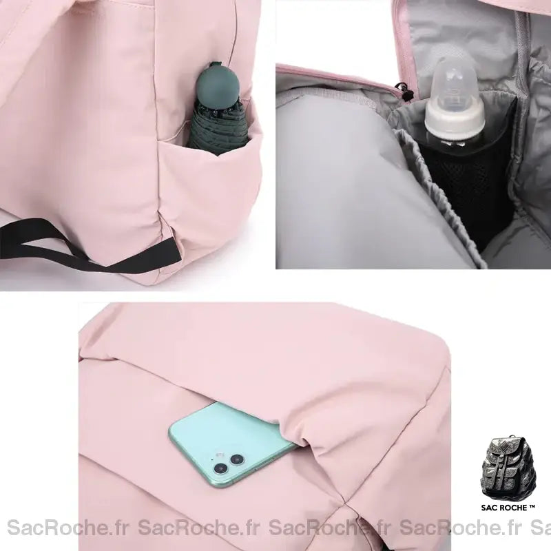 Sac À Couches Nouveau-Né Spacieux Dos Bébé