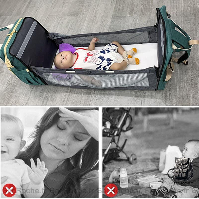 Sac À Couches Pliable Pour Bébé Dos