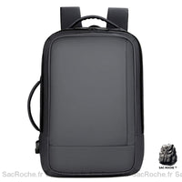 Sac à dos 15 pouces extensible pour ordinateur - modèle Gris - Sac Roche ™