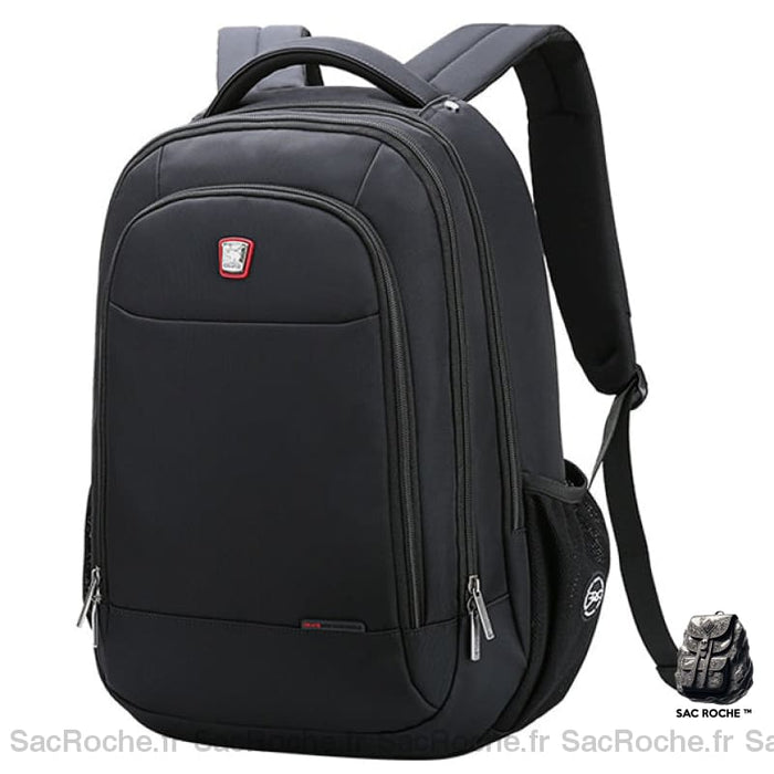 Sac À Dos 22L - Double Compartiment Pour Pc 15 Noir Sacs Dos Scolaire