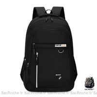 Sac À Dos 3 Compartiments - Multifonction Études Noir Sacs Dos Scolaire
