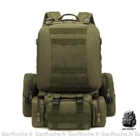Sac à dos 50L militaire - modèle Vert - Sac Roche ™