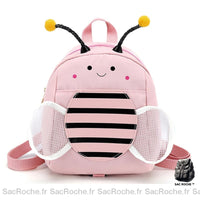 Sac à Dos Abeille 3D Maternelle - modèle Rose - Sac Roche ™