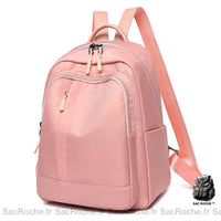 Sac à dos adolescente en oxford - Rose - Sac à main Sac à dos