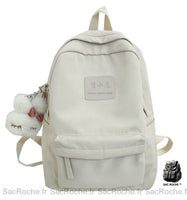 Sac à dos ado imperméable nylon - modèle Blanc - Sac Roche ™