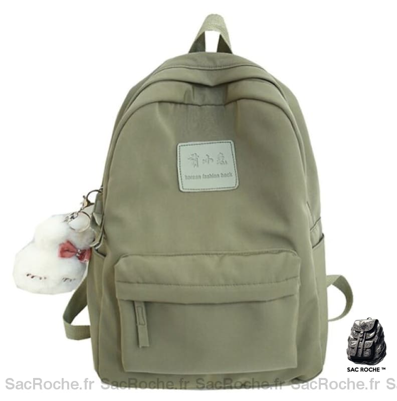 Sac à dos imperméable en nylon pour ado - Vert - Sac à dos Sac