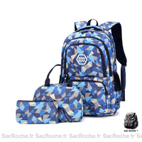 Sac à dos motif géométrique 3D pour Adolescente 3