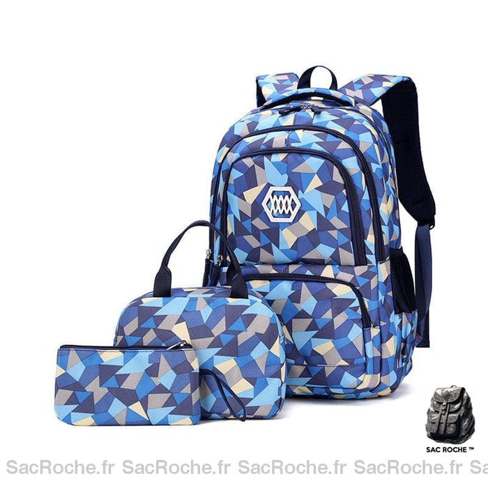 Sac à dos motif géométrique 3D pour Adolescente 3