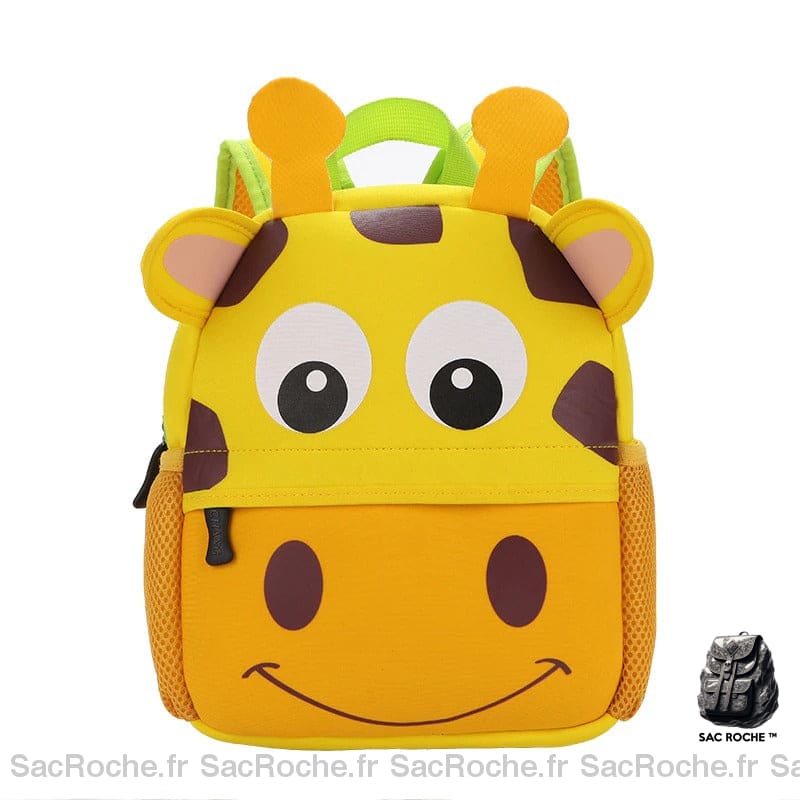 Sac à dos avec animaux pour enfants style girafe