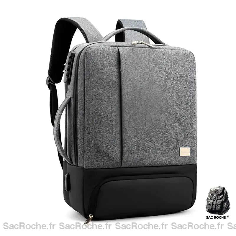 Sac À Dos Antivol 15.6 Portable Gris Sac Ordinateur