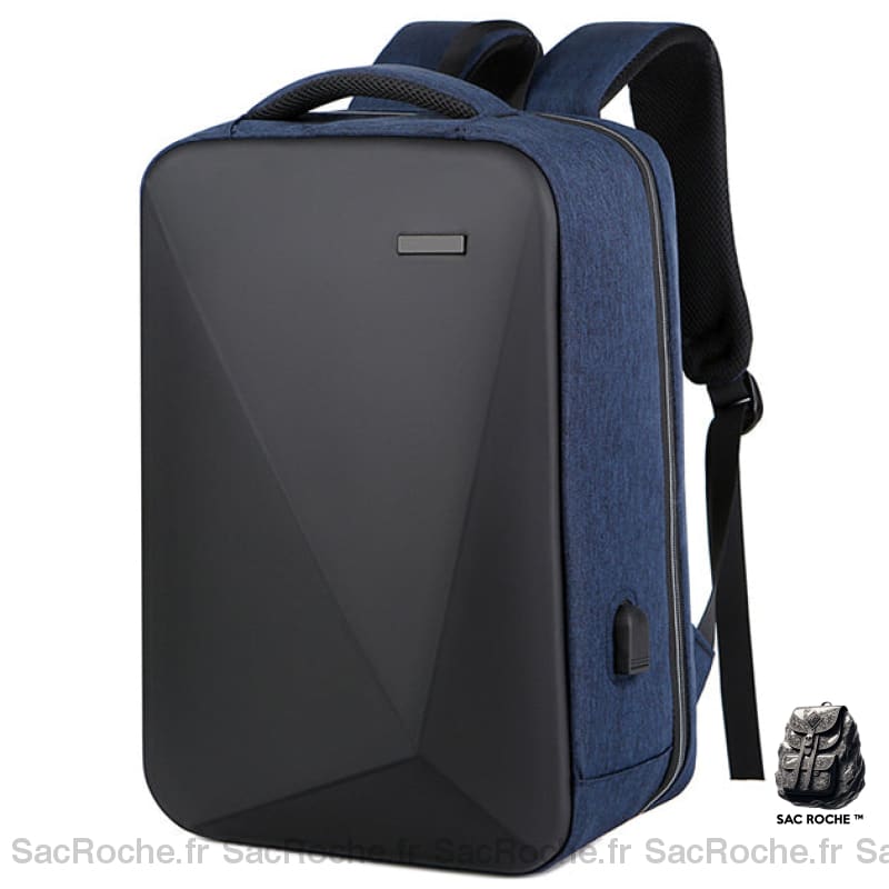 Sac À Dos Antivol 17 Pouces En Dur Bleu Sac A Ordinateur
