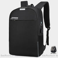 Sac à dos antivol avec port USB - modèle Noir - Sac Roche ™