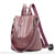Sac à Dos Antivol Femme Imprimé Croco Grande Capacité - modèle Mauve - Sac Roche ™