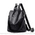 Sac à Dos Antivol Femme Imprimé Croco Grande Capacité - modèle Noir - Sac Roche ™