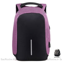 Sac à Dos Antivol - Fermeture Invisible - modèle Rose - Sac Roche ™