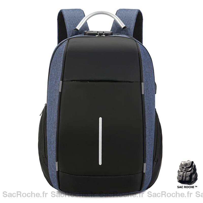 Sac À Dos Antivol - Grande Capacité Multifonctionality Bleu Sac A Dos Ordinateur