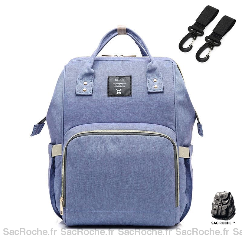 Sac à dos pour bébé avec 3 ranges biberons - Bleu - Sac à main Sac à dos