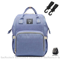 Sac à dos bébé 3 rangs biberons - modèle Bleu - Sac Roche ™