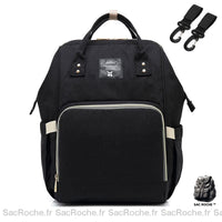 Sac à dos bébé 3 rangs biberons - modèle Noir - Sac Roche ™