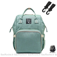 Sac à dos bébé 3 rangs biberons - modèle Vert - Sac Roche ™