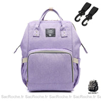 Sac à dos bébé 3 rangs biberons - modèle Violet - Sac Roche ™