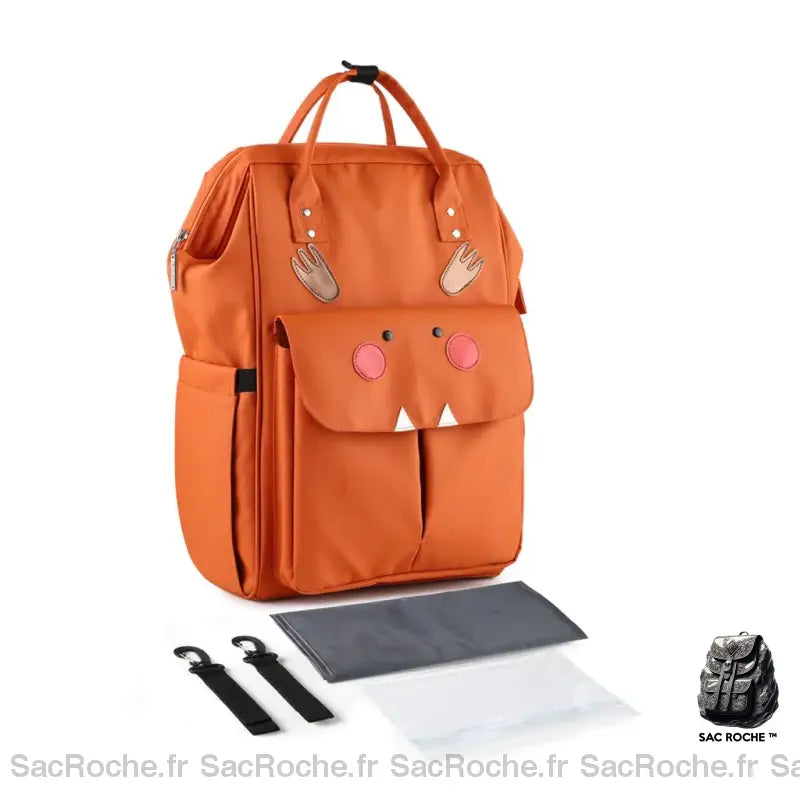 Sac À Dos Bébé Changeant Orange Sac Langer