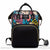 Sac à dos bébé floral - modèle Noir - Sac Roche ™