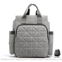 Sac à dos bébé langer pratique - modèle Gris - Sac Roche ™