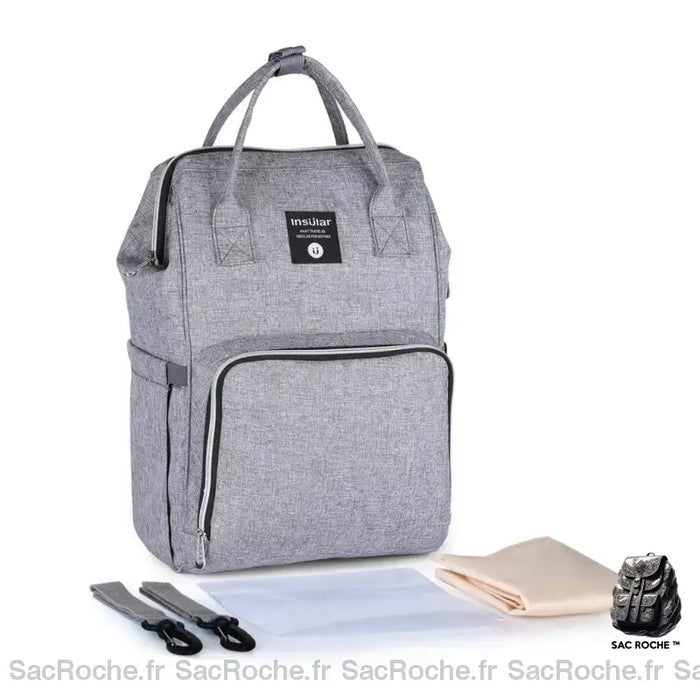 Sac À Dos Bébé Pratique Langer Gris Sac