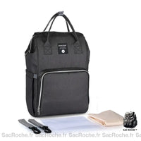 Sac à dos bébé pratique langer - modèle Noir - Sac Roche ™