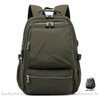 Sac à dos beige - ado - femme - modèle Vert - Sac Roche ™