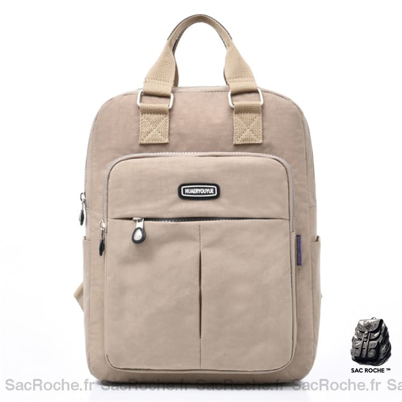 Sac À Dos Beige Léger & Fonctionnel Femme Dos Femme