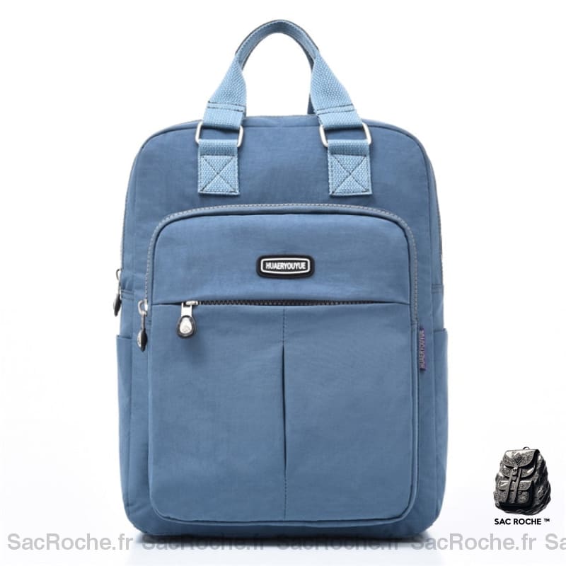 Sac À Dos Beige Léger & Fonctionnel Femme Bleu Clair Dos Femme