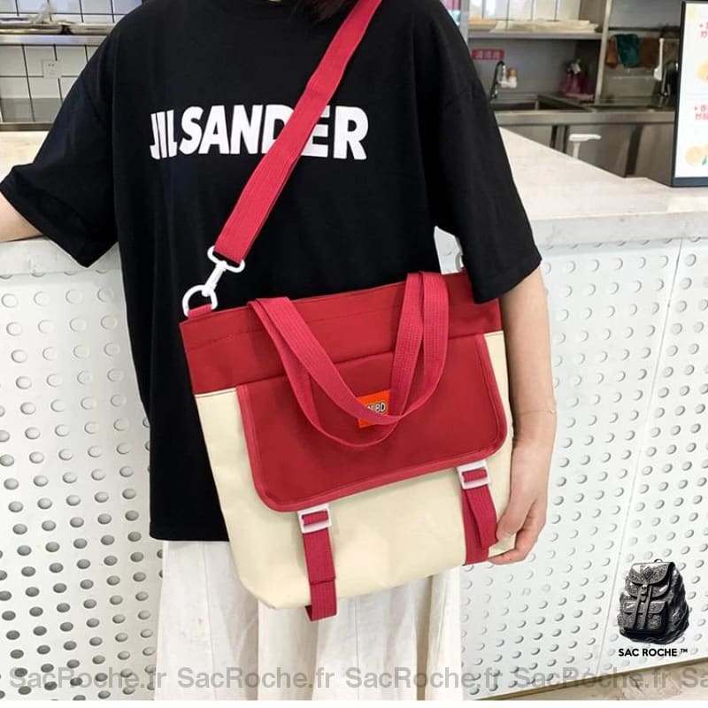 Sac À Dos Bicolore Avec Peluche Ours Petit Dos Femme