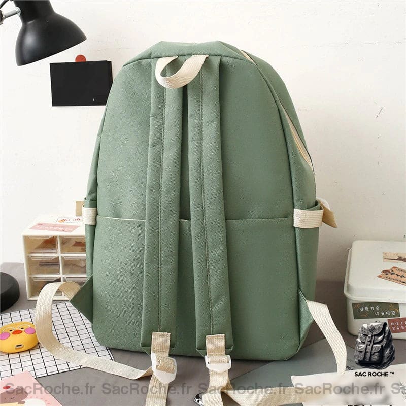 Sac À Dos Bicolore Avec Peluche Ours Petit Dos Femme